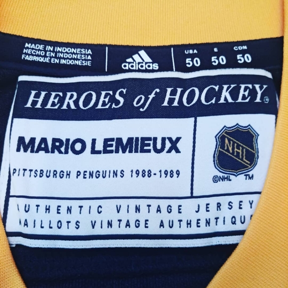 Mario Lemieux Adidas Heroes Of Hockey NHL Jersey - Picture 8 of 8